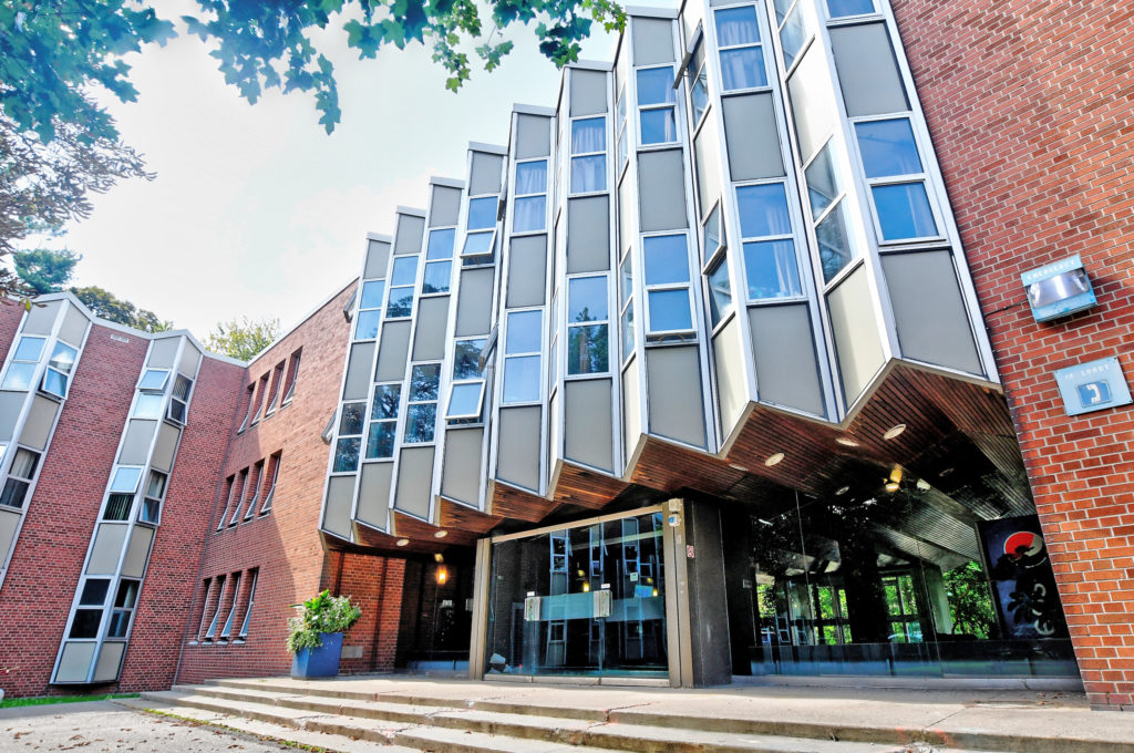 Exterior of The Hilliard Residence on the York University Glendon Campus.
