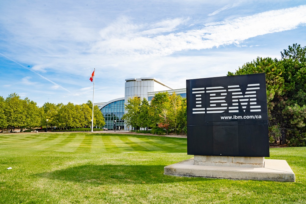 Exterior of IBM Markham Campus, a facility associated with York
University.
