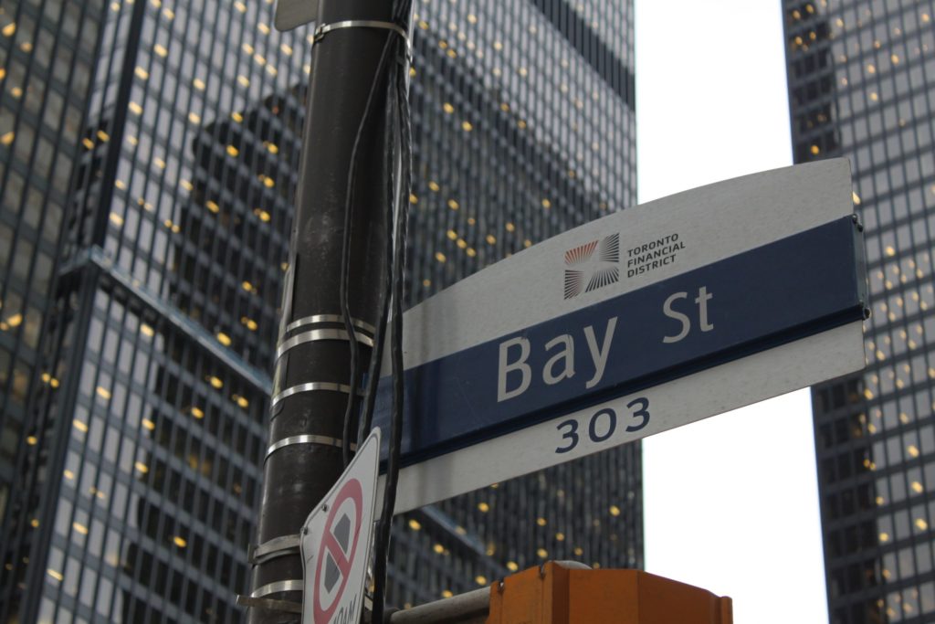 bay street toronto sign